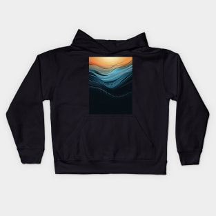 Minimalist Waves Kids Hoodie